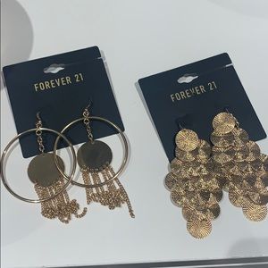 Two Pairs of Forever 21 Earrings